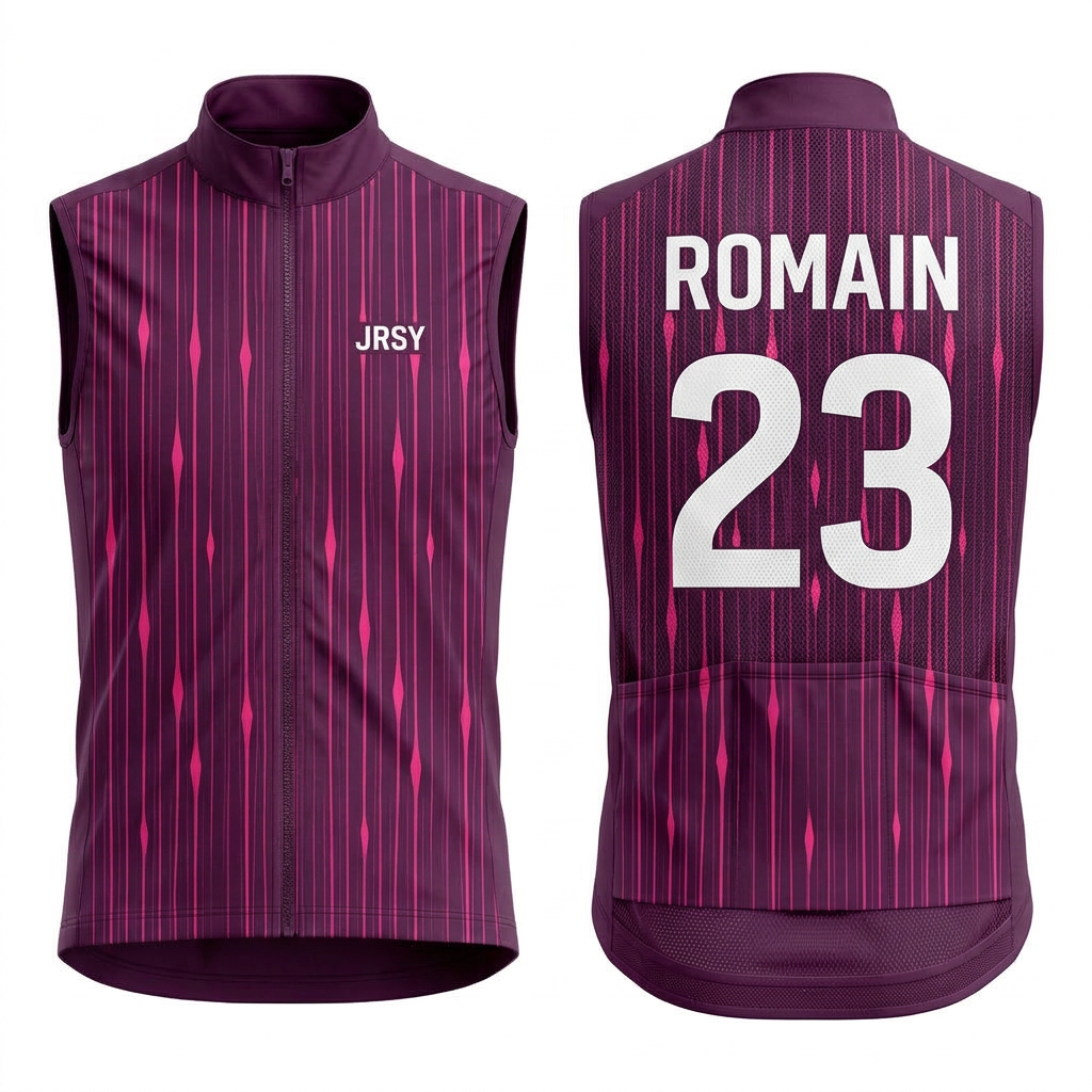 Gilet coupe-vent vélo homme personnalisé